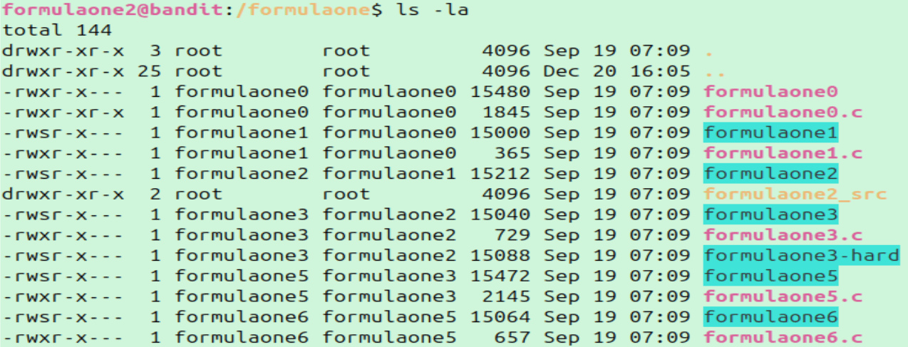 FormulaOne directory (light)